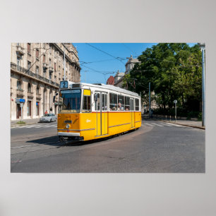Poster Fameux Tramway deux à Budapest, Hongrie