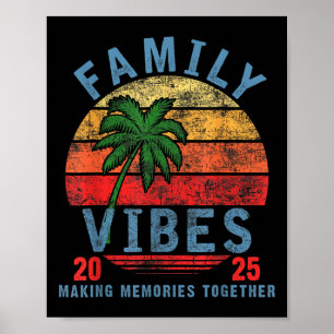 Poster Famille 2025 Vibes Famille Réunion vacances Faire