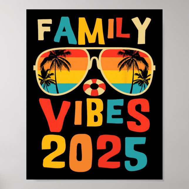 Poster Famille 2025 Vibes Famille Réunion vacances Faire  (Devant)