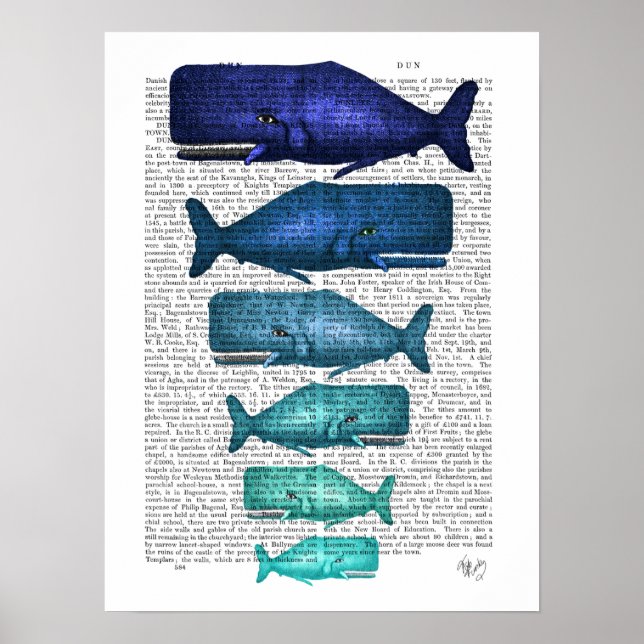 Poster Famille Blue Whale (Devant)