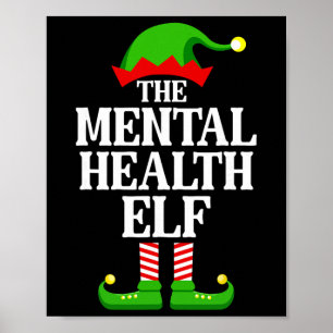Poster Famille de lutin de santé mentale Groupe correspon