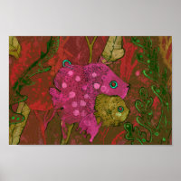 Famille de poissons sous l'océan Océan Animal Art