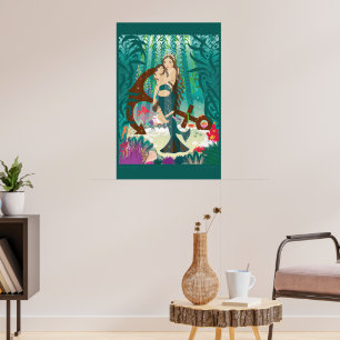 Poster Famille de sirène (brunettes)