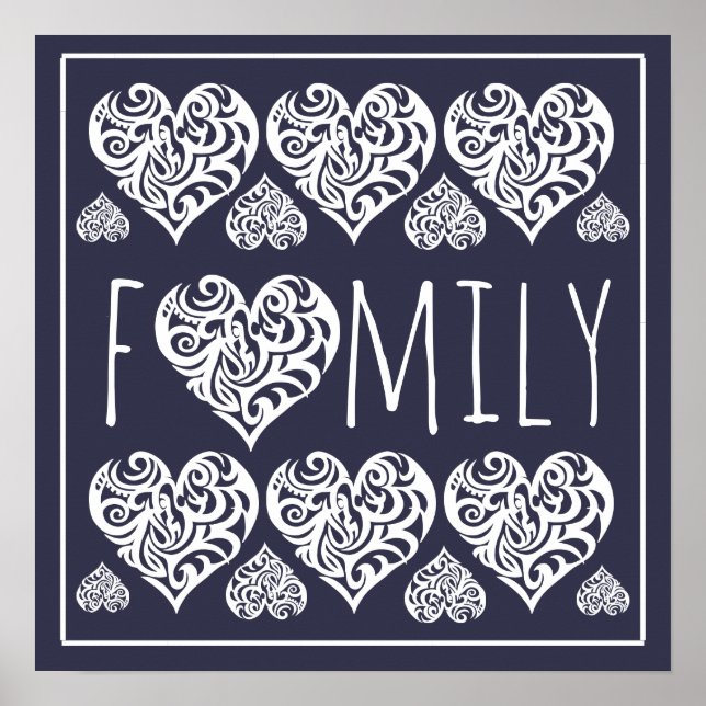 Poster Famille - Décor de bureau (Devant)