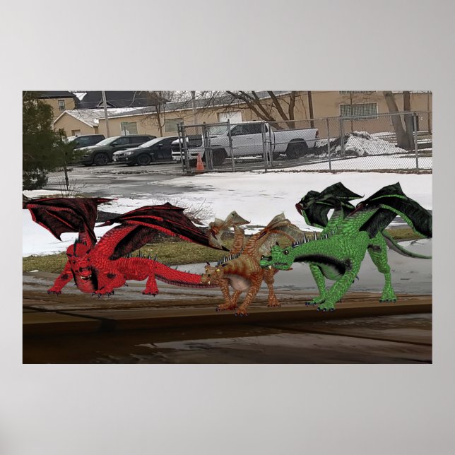 Poster Famille Dragon (Devant)