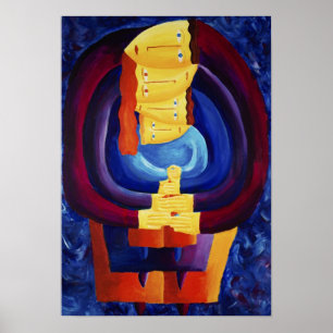 Poster Famille Ensemble Portrait Peinture moderne Art Imp