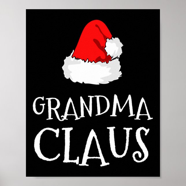 Poster Famille grand-mère Claus Noël Père Noël Casquette  (Devant)
