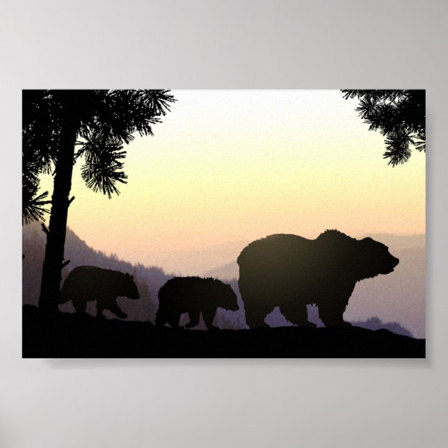 Poster Famille Grizzly Bear (Devant)