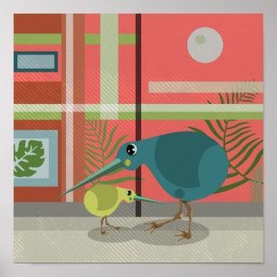 Poster Famille Kiwi