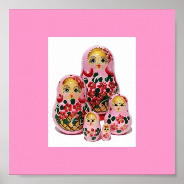 Poster Famille Matryoshka (Devant)