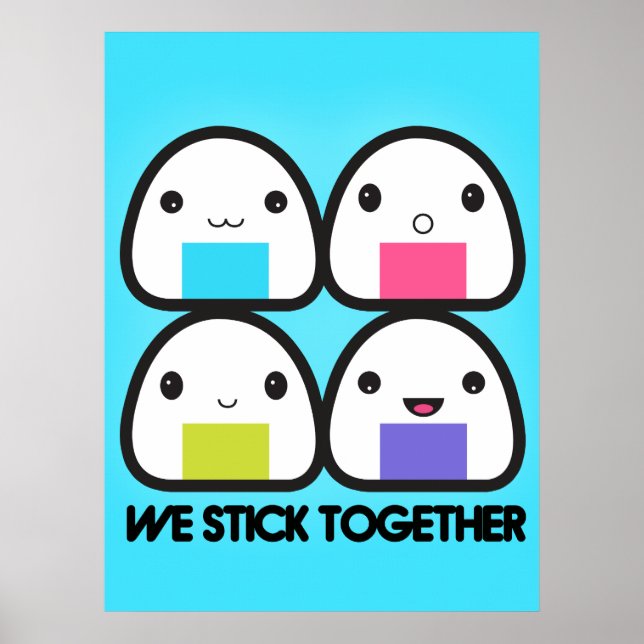 Poster Famille Onigiri (Devant)