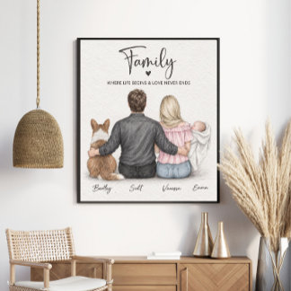 Poster Famille où la vie commence et l'amour ne finit jam