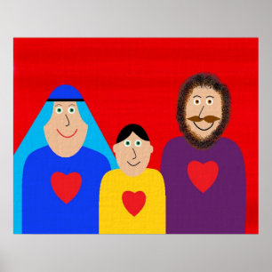 POSTER FAMILLE SAINTE
