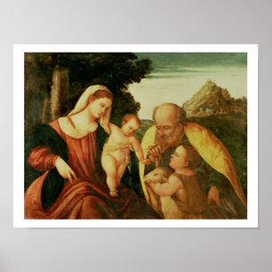 Poster Famille sainte avec St John
