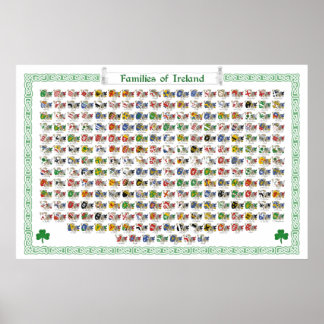 Poster Familles d'Irlande - Armoiries