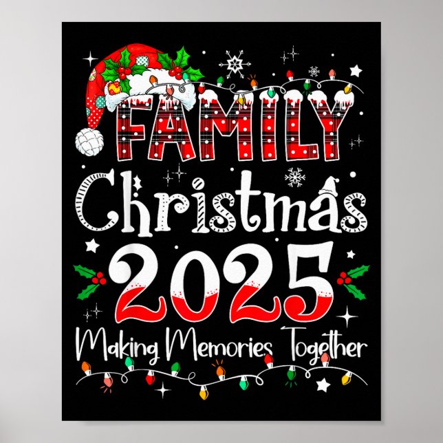 Poster Family Christmas 2025 Matching Outfit Xmas Squad S (Devant)