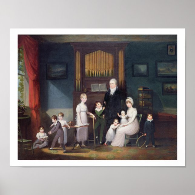 Poster Family Group in interior, c.1800 (Devant)
