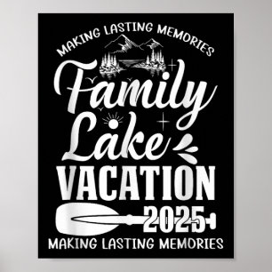 Poster Family Lake Vacation 2025 Family Reunion Trip Squa