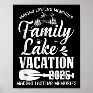 Poster Family Lake Vacation 2025 Family Reunion Trip Squa