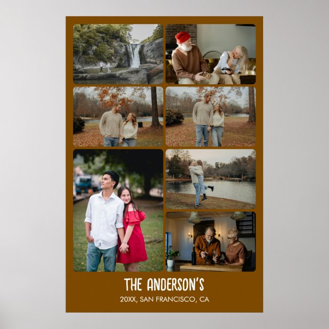 Poster Family Memories Modern Photo Collage (Devant)