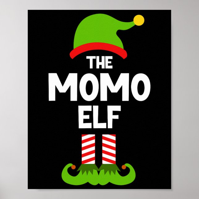Poster Family Momo Elf Christmas Matching Pajama Funny  (Devant)