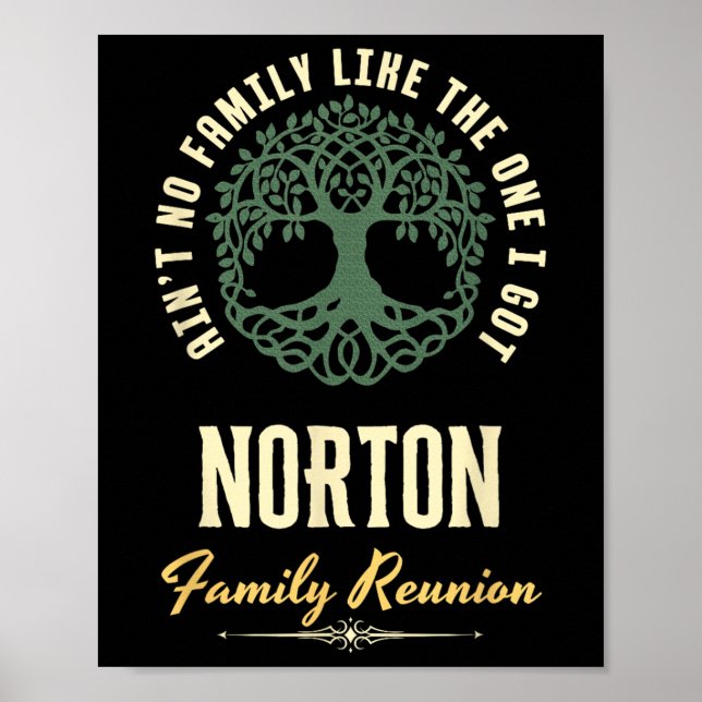 Poster Family Reunion 2025 Matching Design - Norton  (Devant)