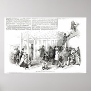 Poster Famine irlandaise de pomme de terre, 1847