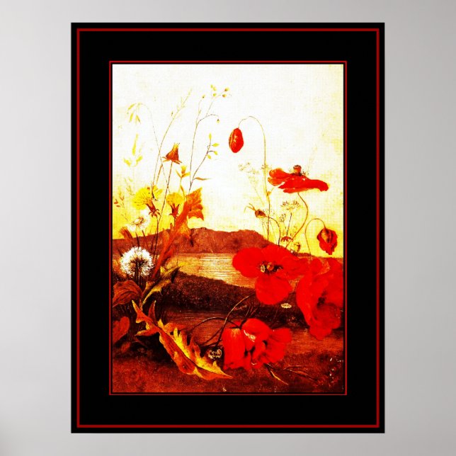Poster Famous Artists 'Poppies' oil on canvas 4 (Front)