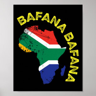 Poster Fana Fana Football Afrique du Sud 