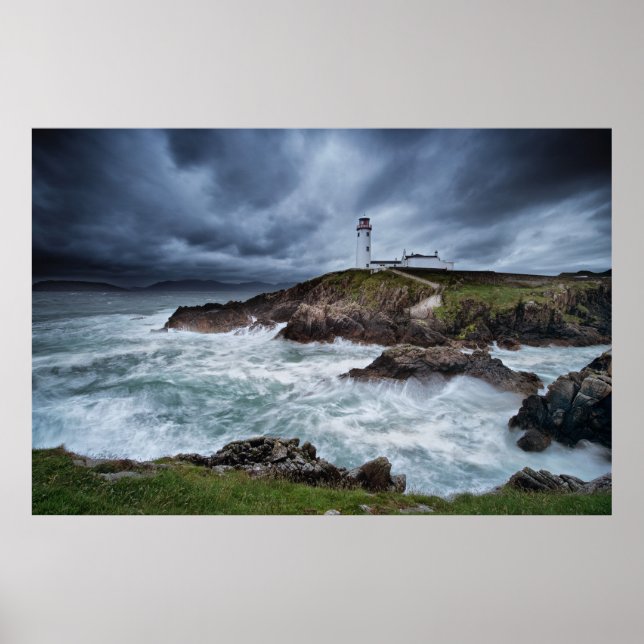 Poster Fanad Head Lighthouse, Letterkenny, Irlande (Devant)