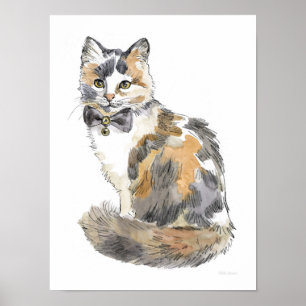 Poster Fancy Calico Cat