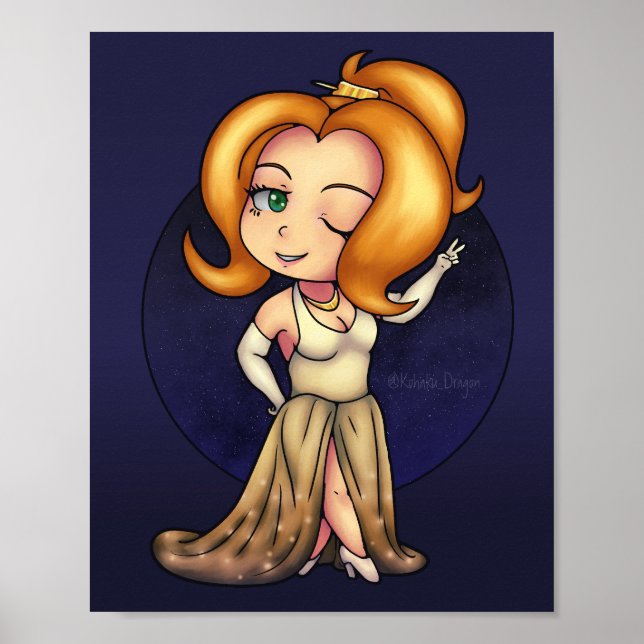 Poster Fancy Chibi Girl (Devant)