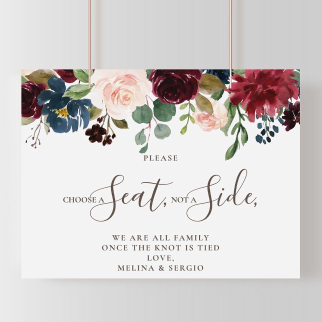 Poster Fancy Classic Choisissez un siège pas un Mariage l (Créateur téléchargé)