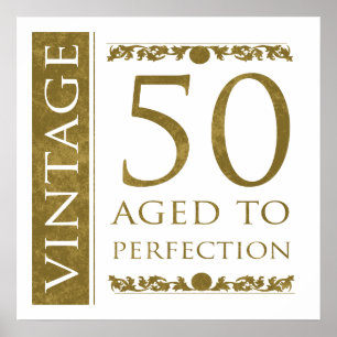 Poster Fancy Vintage 50e anniversaire