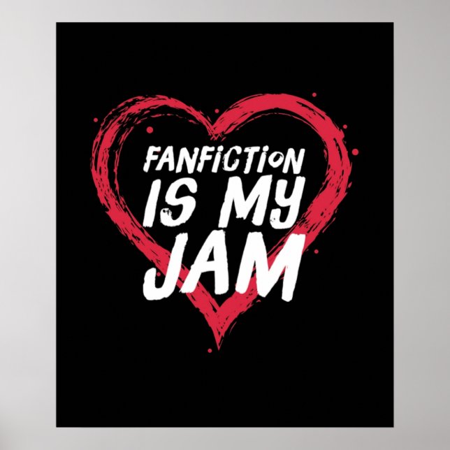 Poster Fanfiction est ma confiture (Devant)