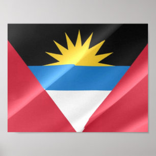 Poster Fanion. Antigua et Barbuda -