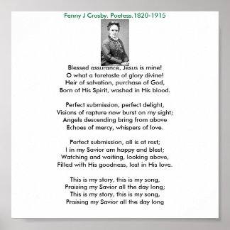 Poster Fanny, Bénie assurance, Jésus est à moi! O quoi...