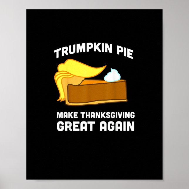 Poster Fantaisie Chemise Trumpkin Pie Faire Thanksgiving  (Devant)