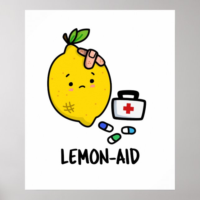 Poster Fantaisie de premiers soins amusante à base de cit (Devant)