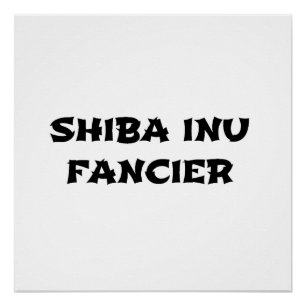 Poster fantaisie de shiba inu