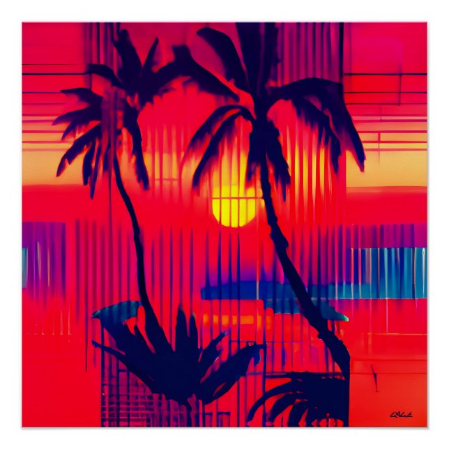 Poster Fantaisie d'évasion tropicale (Devant)