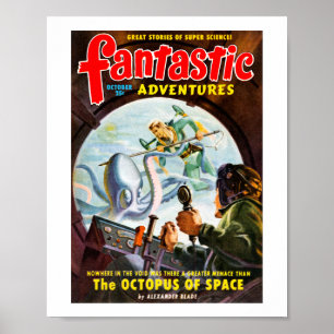 Poster Fantastic Adventures (Oct, 1949)