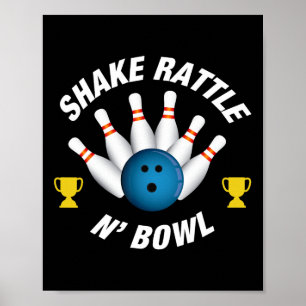 Poster Fantastique Bowling T Shirt Shake Rattle N' Bowl