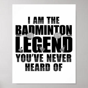 Poster Fantastique Chemise Badminton Hommes Femmes Joueus