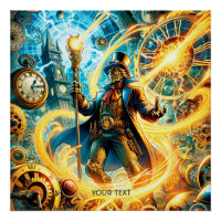 Fantastique Mignon Magicien Steampunk du Temps