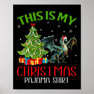Poster Fantastique Noël Père Noël Lumières C'Est Mon Drag