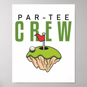 Poster Fantastiques maillots de golf Let's Par Tee Crew G