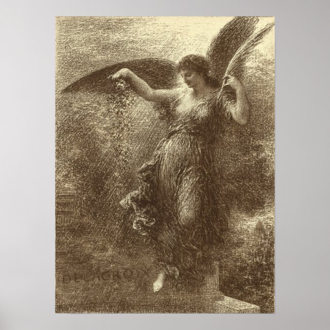 Poster Fantin-Latour - A Eugene Delacroix (Devant)