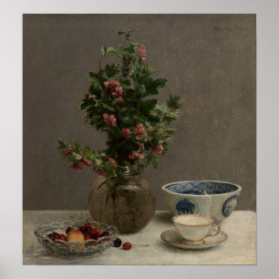 Poster Fantin-Latour - Bol De Cerises Bowl Japonais