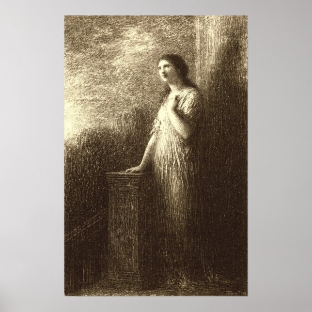Poster Fantin-Latour - Confiance De La Nuit (Devant)